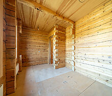 Дом из кедрового лафета в Авроре