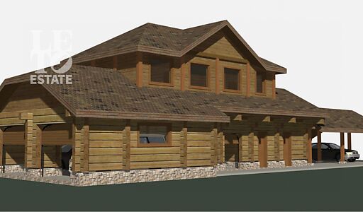 Дом из кедрового лафета в Авроре