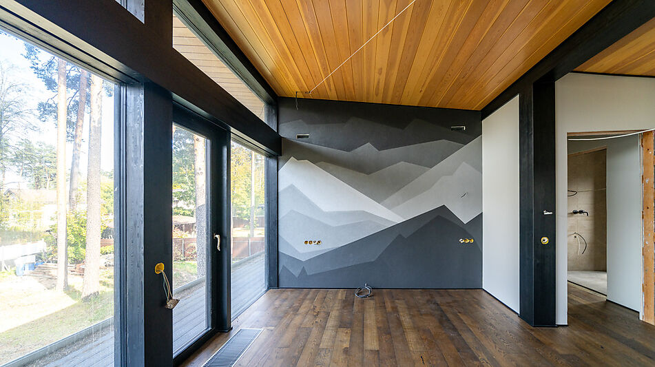 Стильный фахверк в КП Зеленый Бор