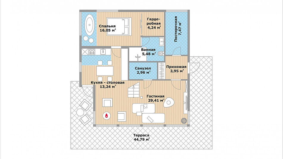 Фахверк в КП Новолеоново