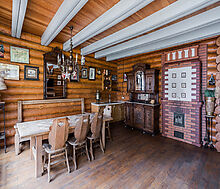 Дом с бассейном в поселке Новинки