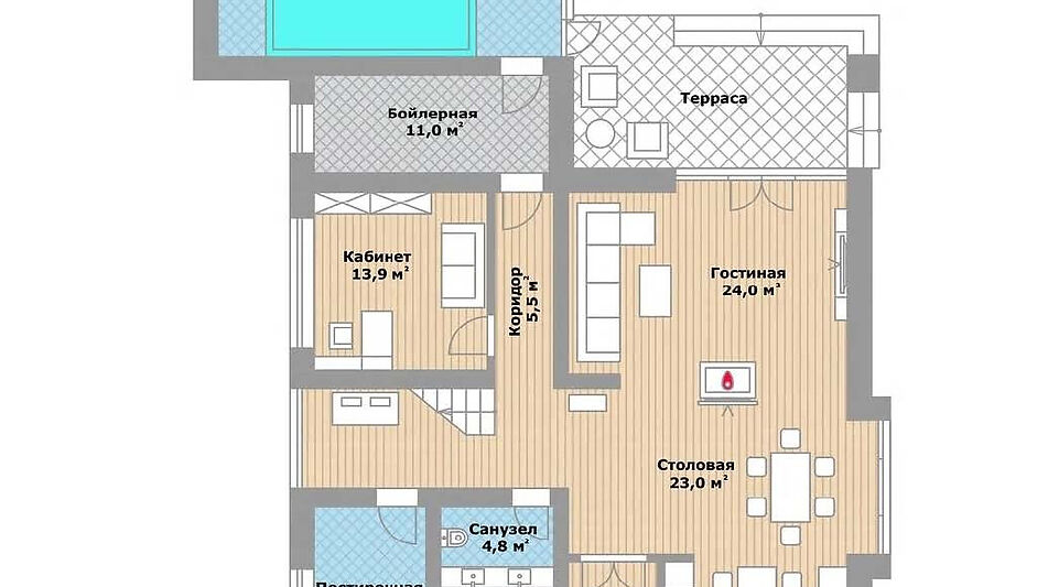 Стильный дом в КП ВИК