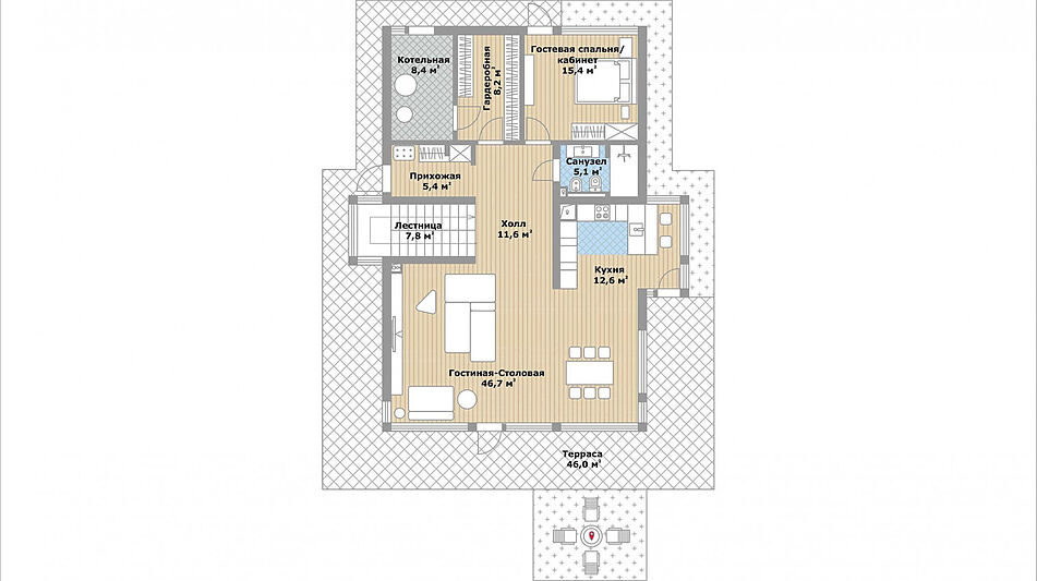 Стильный дом в Назарьево ДПК