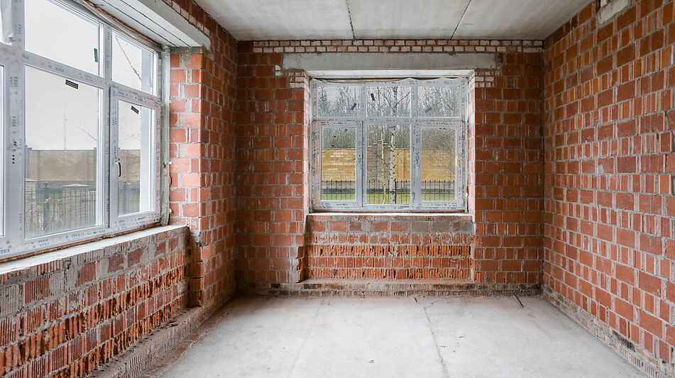 Современный коттедж без отделки