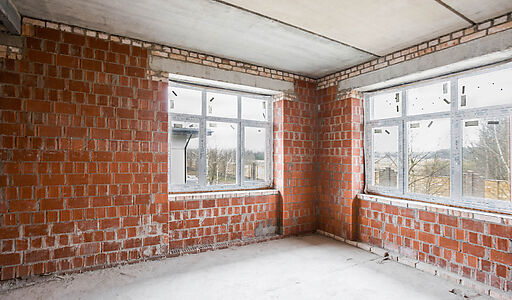 Современный коттедж без отделки