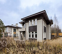 Современный коттедж без отделки