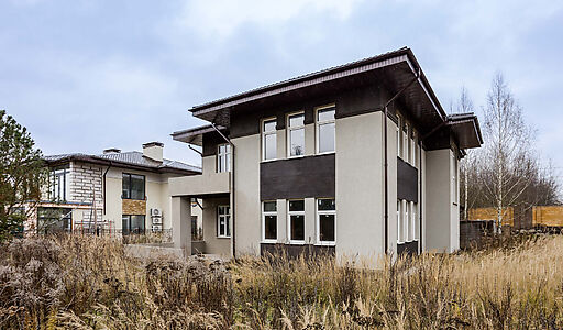 Современный коттедж без отделки