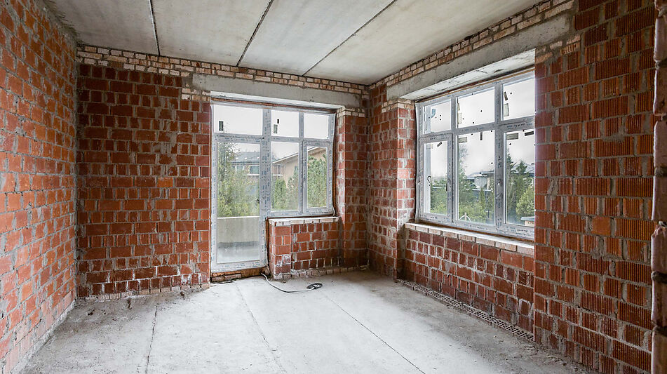 Современный коттедж без отделки