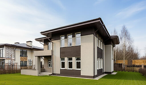 Современный коттедж без отделки