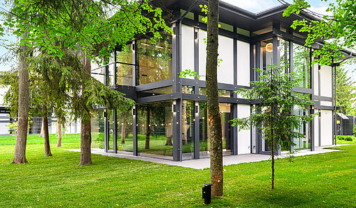 Новый фахверк в КП Зеленая роща-1