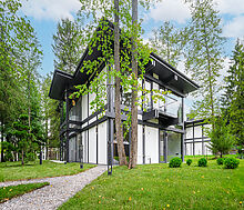 Новый фахверк в КП Зеленая роща-1