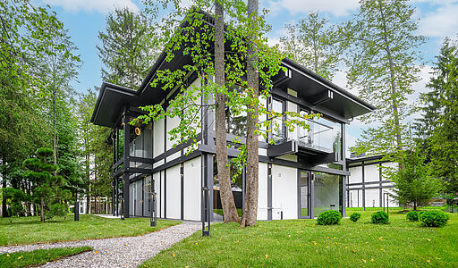 Новый фахверк в КП Зеленая роща-1