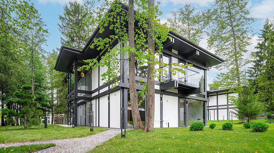 Новый фахверк в КП Зеленая роща-1