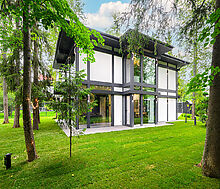 Новый фахверк в КП Зеленая роща-1