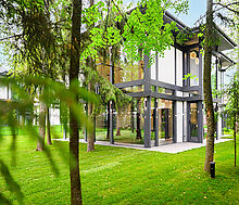 Новый фахверк в КП Зеленая роща-1