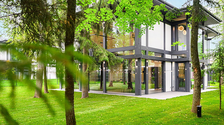 Новый фахверк в КП Зеленая роща-1