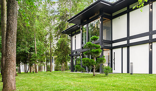 Новый фахверк в КП Зеленая роща-1