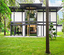 Новый фахверк в КП Зеленая роща-1