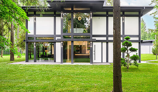 Новый фахверк в КП Зеленая роща-1