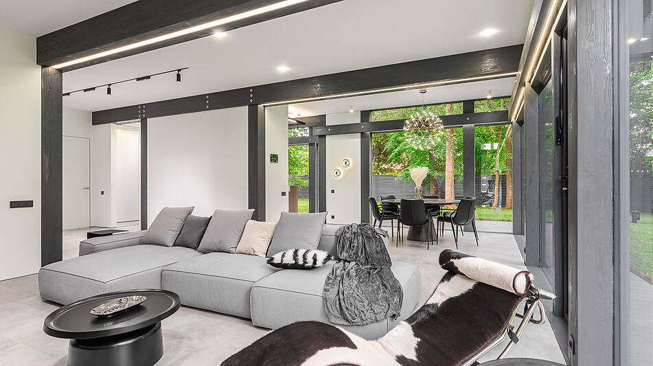 Новый фахверк в КП Зеленая роща-1