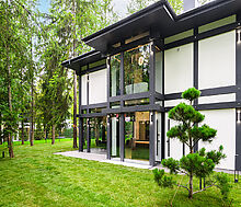 Новый фахверк в КП Зеленая роща-1