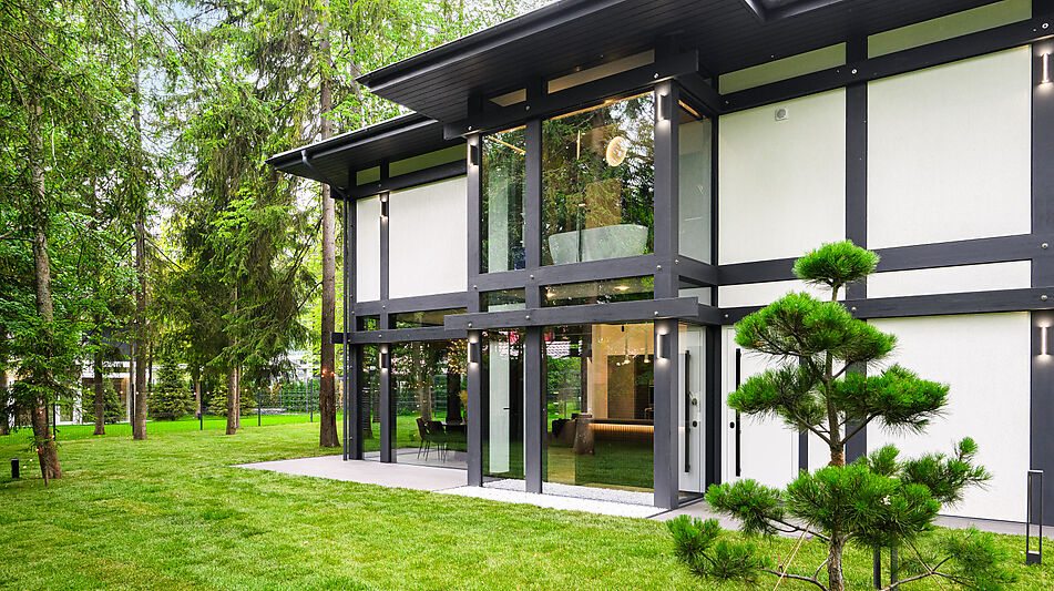 Новый фахверк в КП Зеленая роща-1