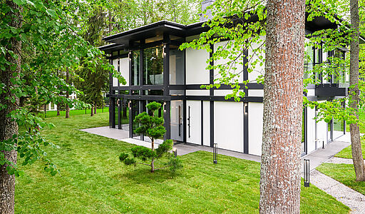 Новый фахверк в КП Зеленая роща-1