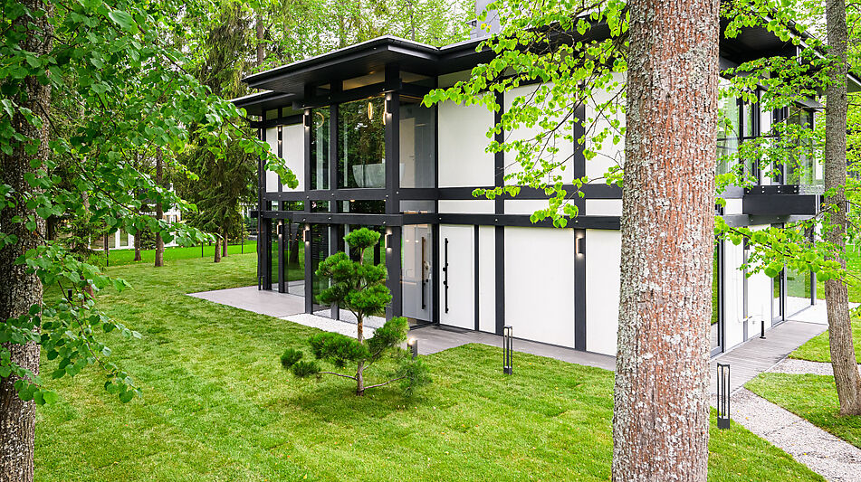 Новый фахверк в КП Зеленая роща-1