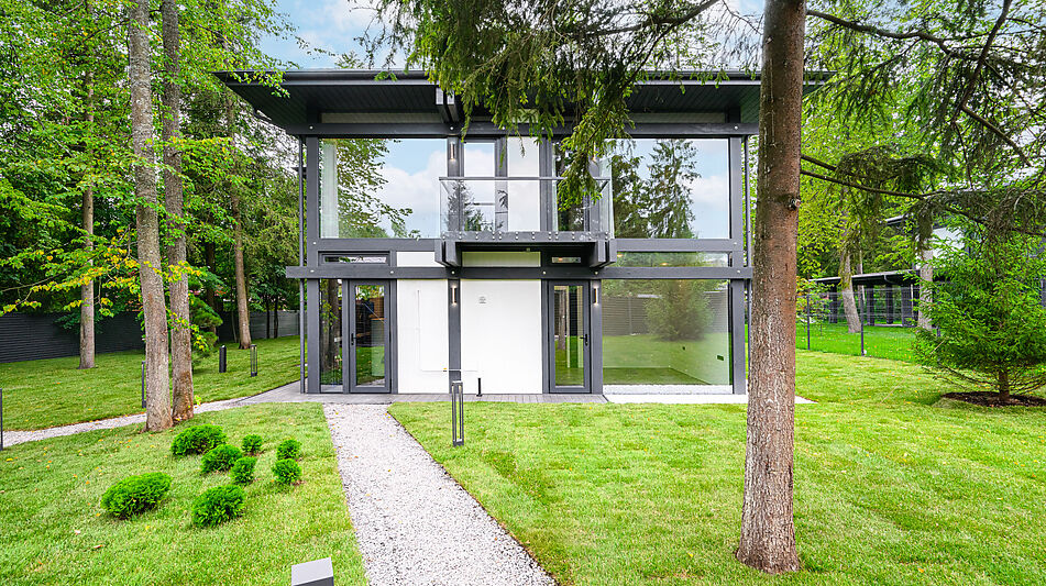 Новый фахверк в КП Зеленая роща-1