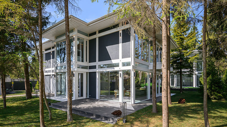 Новый фахверк в КП Зеленая роща-1