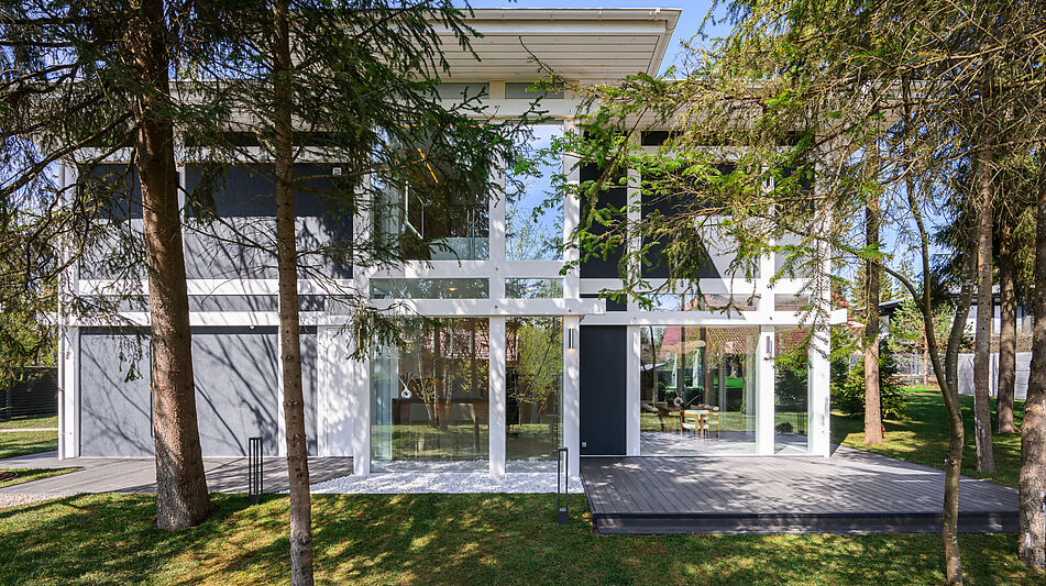 Новый фахверк в КП Зеленая роща-1