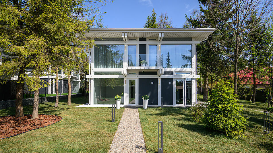 Новый фахверк в КП Зеленая роща-1