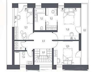 Шале у реки Волга в КП Порт Эмм