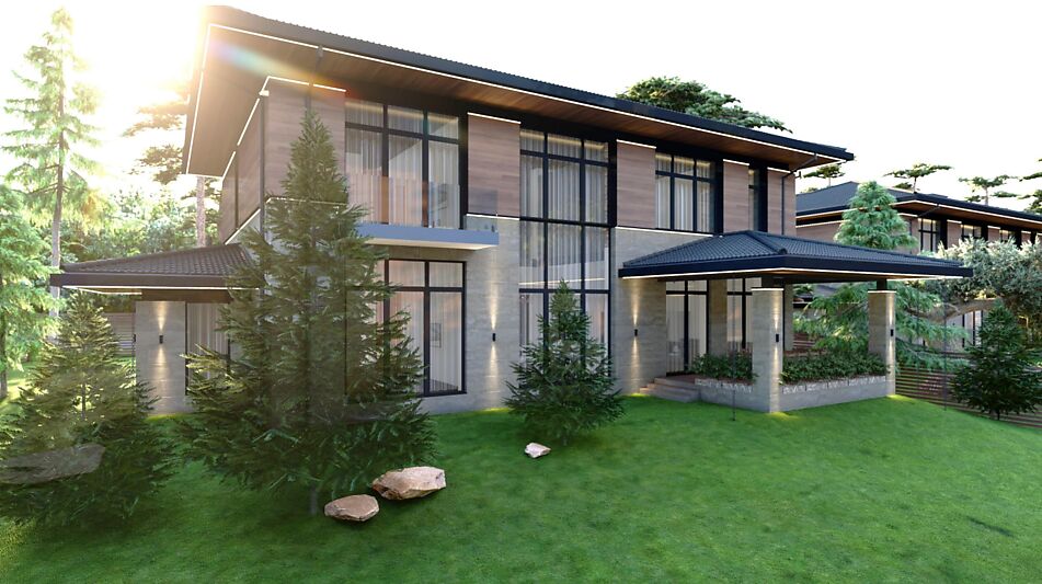 Дом с отделкой в Павлово Village