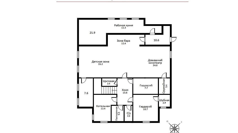 Дом в современном стиле в Ивакино