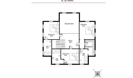 Дом в современном стиле в Ивакино