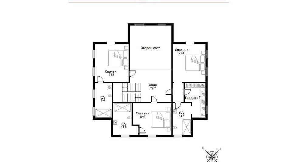 Дом в современном стиле в Ивакино