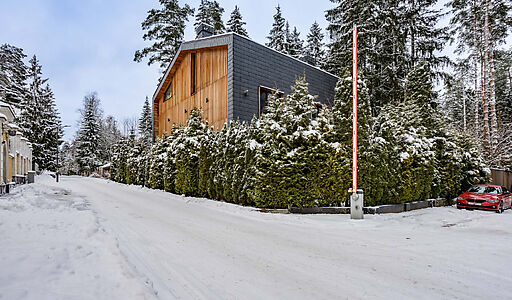 Дом в окружении реликтовых сосен.