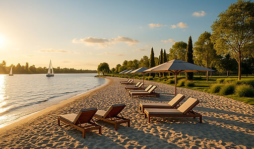 Участок на берегу реки в Монави