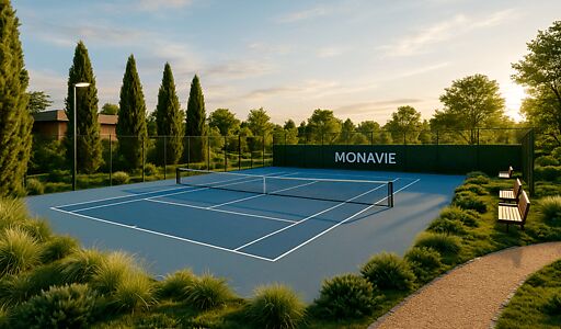 Участок на берегу реки в Монави