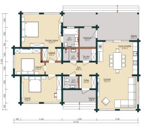 Дом из бруса в КП Грин Лаундж