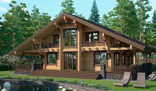 Дом из бруса в КП Панорамы