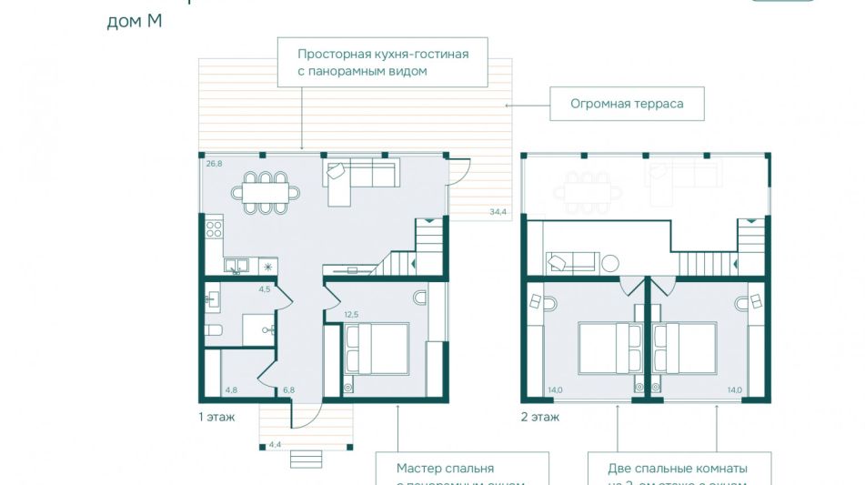 Современный дом в лесу КП Форест