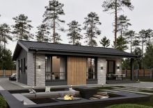 Одноэтажный дом в КП Юрьево Берег