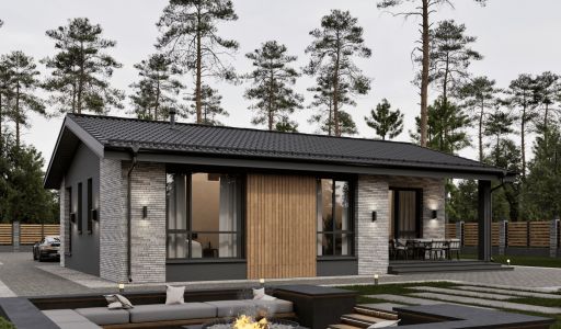 Одноэтажный дом в КП Юрьево Берег