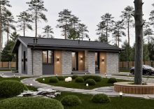 Одноэтажный дом в КП Юрьево Берег