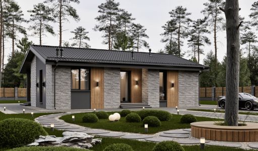 Одноэтажный дом в КП Юрьево Берег