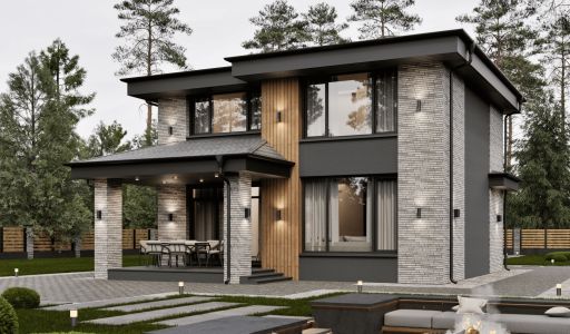 Двухэтажный дом в КП Юрьево Берег