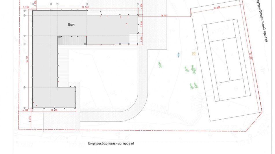 Участок у леса КП Лазурный берег