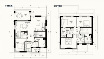 Двухэтажный дом в КП Юрьево Берег